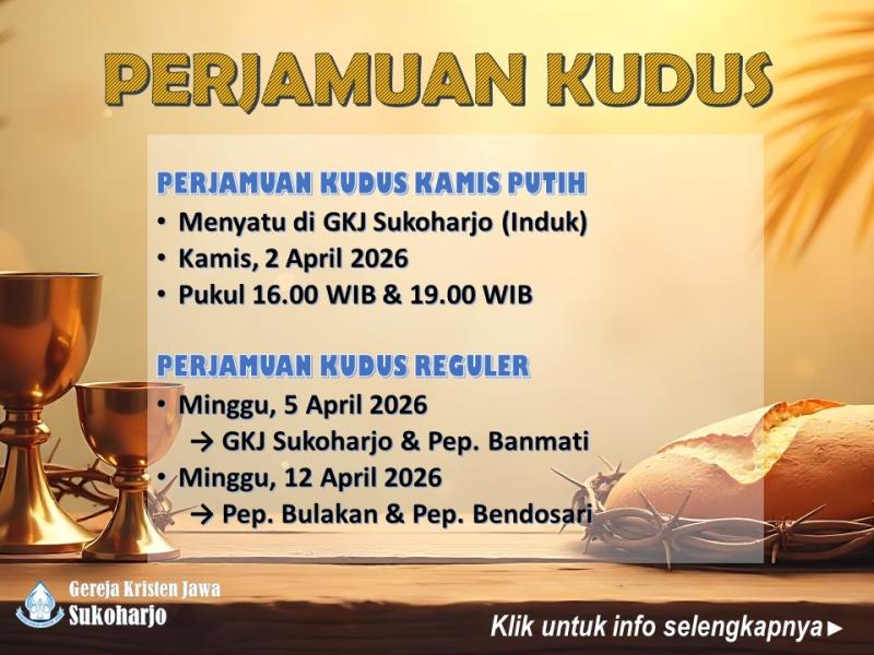 Perjamuan Kudus Kamis Putih dan Paskah