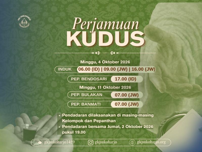 Hari Perjamuan Kudus se-Dunia